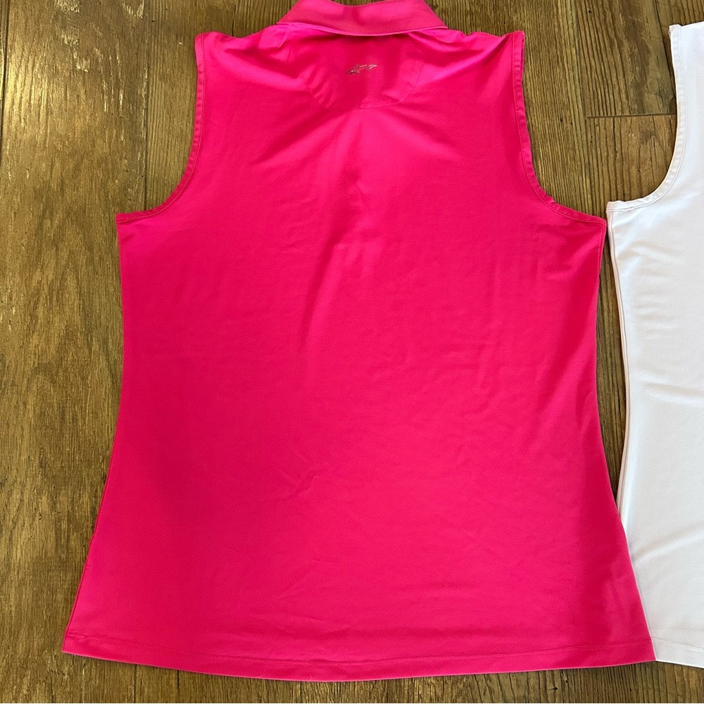 2 Greg Norman Play Dry Sleeveless Golf Polo Tank Tops Large - Picture 8 of 12